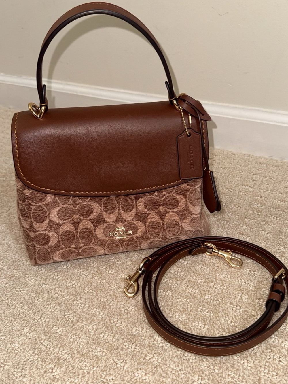 Coach Emory Top Handle Bag in Signature Chenille